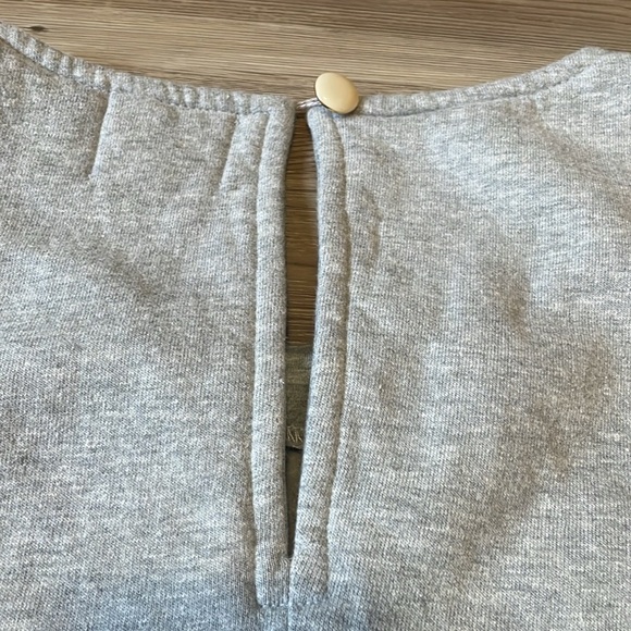 Juicy Couture Studded Sleeveless Sweatshirt Dress Gray M Retro Pockets Comfy - Picture 8 of 10